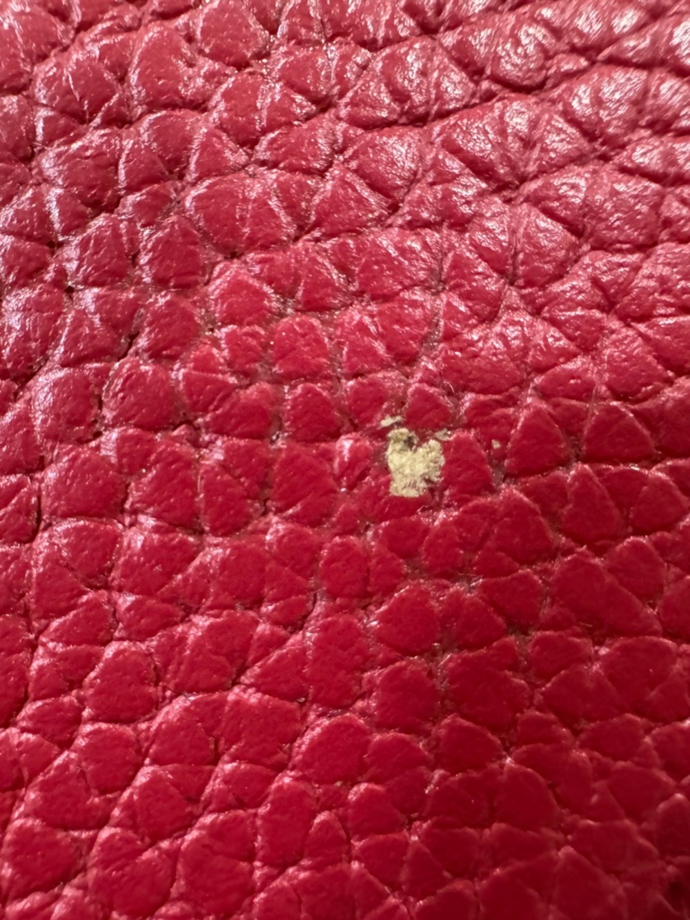 Coach Lana 24 - Pebbled Leather Mini Hobo in Deep Cherry Red with Gold Accents - Picture 11 of 12
